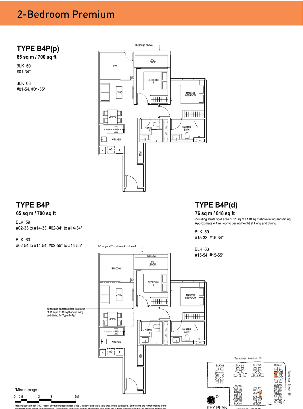 Floor plans · 2-Bedroom Premium