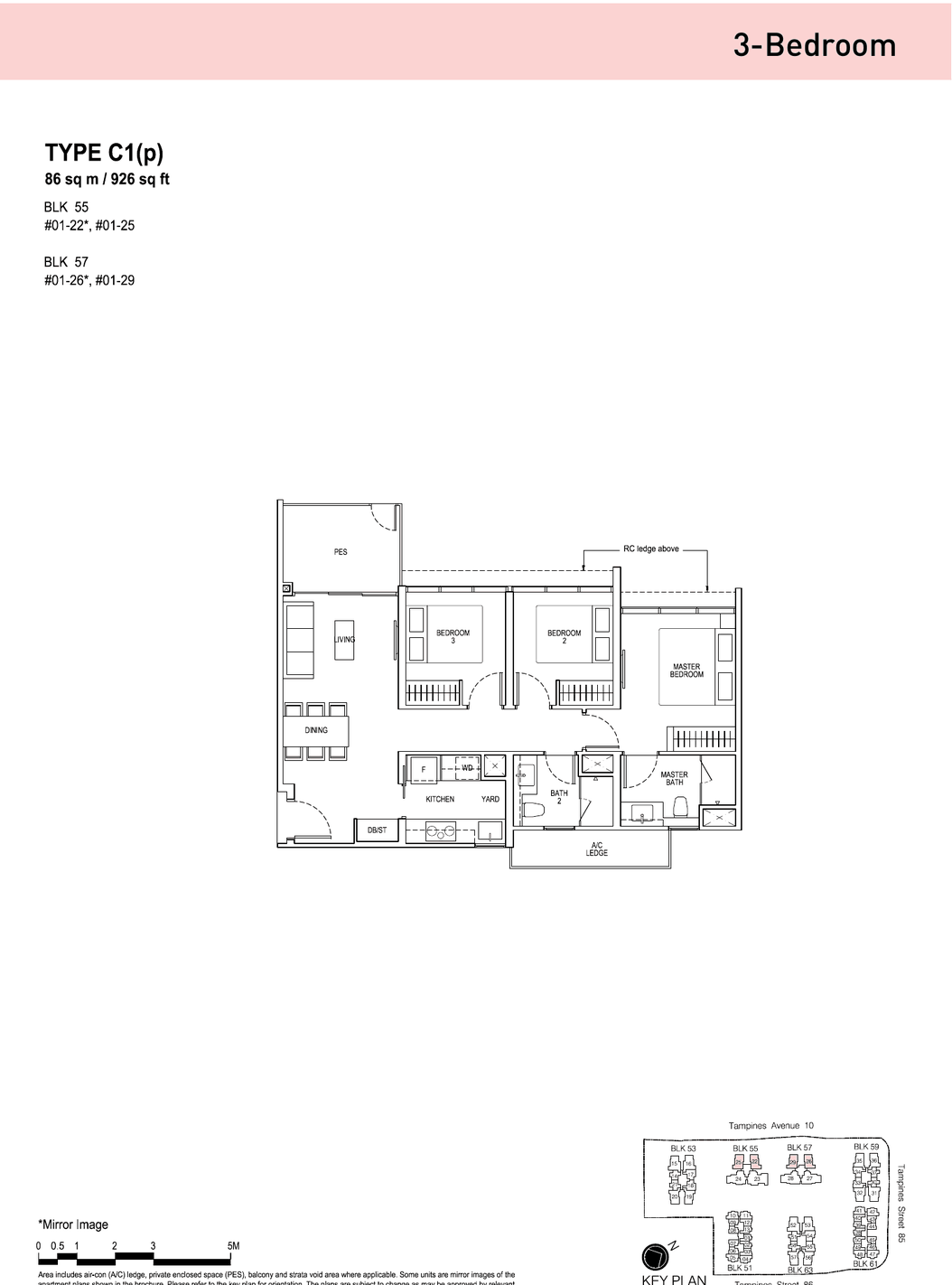 Floor plans · 3-Bedroom (1 of 4)