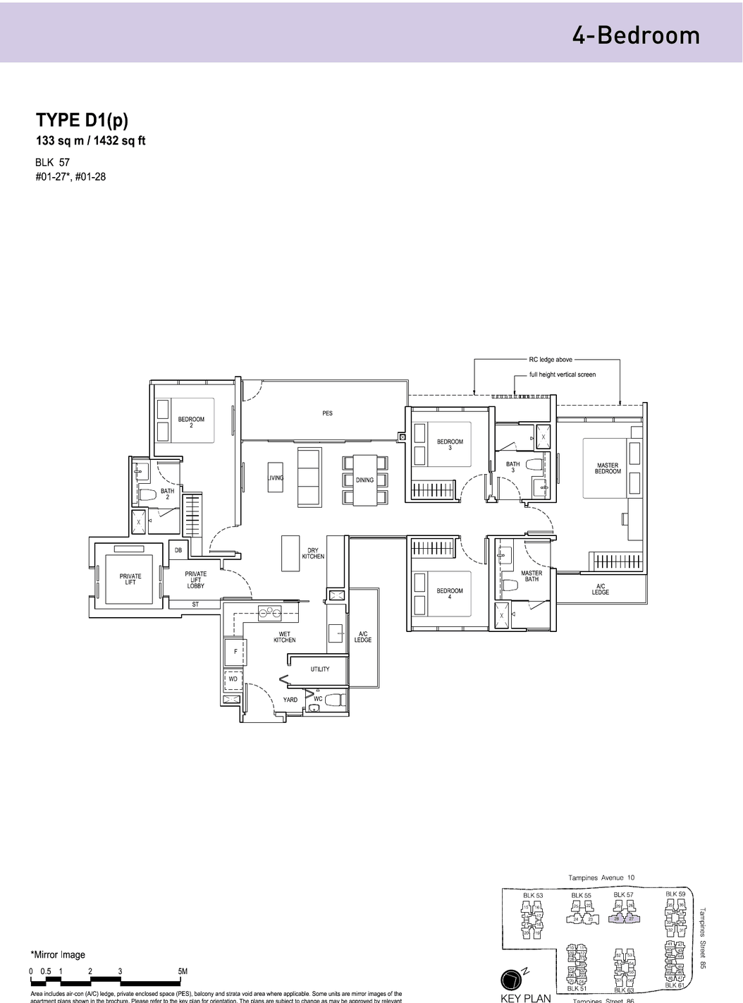 Floor plans · 4-Bedroom (1 of 2)