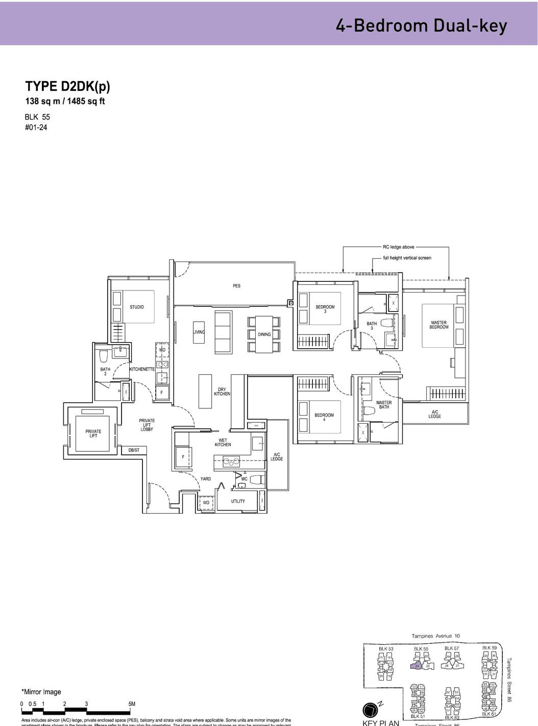 Floor plans · 4-Bedroom Dual-key (1 of 2)