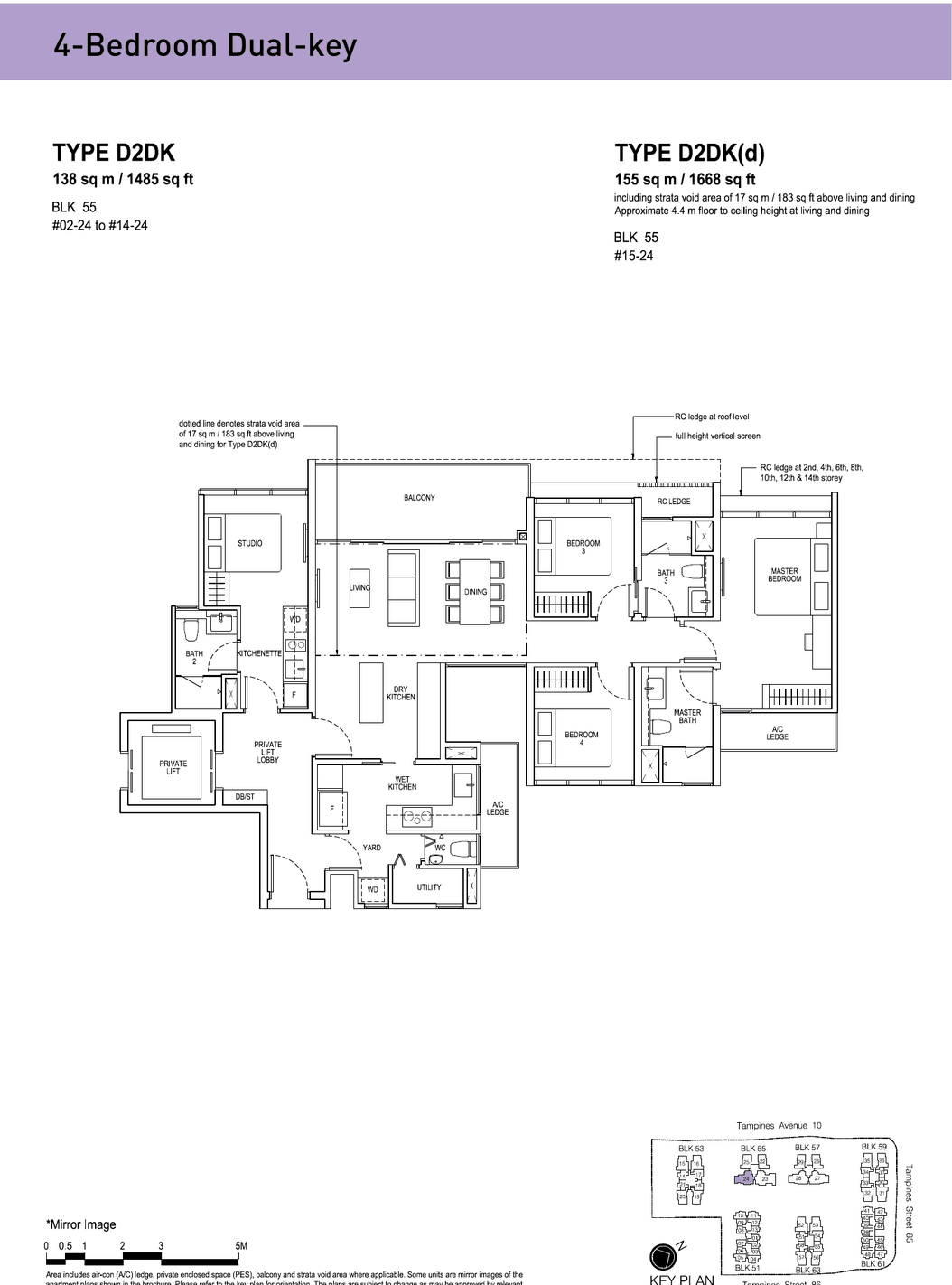 Floor plans · 4-Bedroom Dual-key (2 of 2)